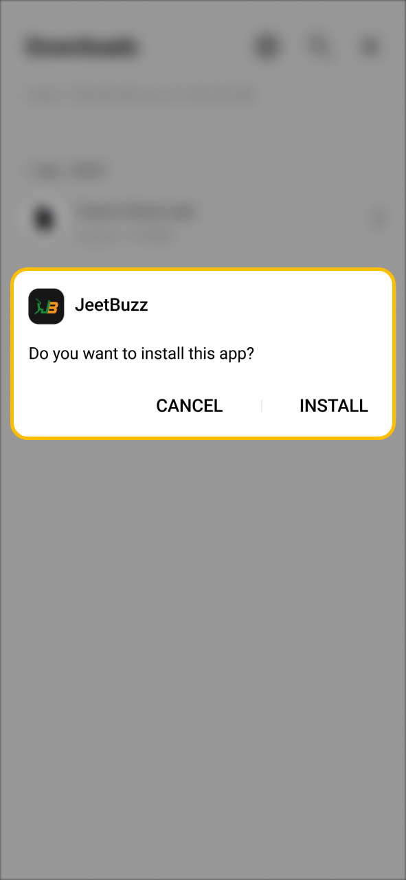 Install downloaded JeetBuzz anroid APK and start betting.